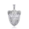 thumbnail image 4 of .925 Sterling Silver Archangel Saint Michael Wings Sword & Shield Pendant Necklace (Pendant with 16" chain), 4 of 4