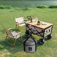 thumbnail image 4 of CNKOO Camping Tableware Storage Containers 9L Large Capacity  Waterproof Picnic Storage Bag for Outdoor BBQ Picnic (Grey), 4 of 7