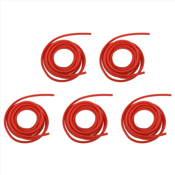 5X Banda de Resistencia de Goma de Ejercicio de TuberÍA ElÁStico de Catapulta, Rojo 2.5M