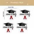 thumbnail image 3 of 1 Set of Stickers - Graduation Cap Stickers 2025 Sticker Labels Scrapbook Self Adhesive Black Cap Labels Invitation Letter Envelope Seals, 3 of 8