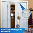 thumbnail image 4 of Metal Bifold Door Lock Adjustable Bifold Closet Door Lock Childproof Double Door Locks Secure Bifold Door Lock Easy Installation Pantry Doors Locks Fits 0.62inch to 2.16inch Door, 4 of 10