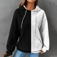 thumbnail image 2 of PuLe Hoodies Oversized Hoodies for Women, Fall Fashion 2024 Waffle Hooded Sweatshirts Drawstring Long Sleeve Pullover Hoodies, 2 of 4