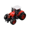 thumbnail image 3 of Kids Mini Tractor Table Decor Small Tractor Playset for Xmas Festivals Party red, 3 of 9