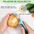 thumbnail image 4 of Kit 5 Piezas Pelador de Verduras y Papas(con funda protectora),Peladores de Patatas para Cocina,Aptos para Frutas, Patatas, Pepinos, Etc.Su Diseño Ergonómico Facilita Enormemente el Pelado, 4 of 4