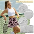 thumbnail image 6 of Yuyamidu Pink Zebra Stripe Golf Skirts for Women with Pockets Comfortable Tennis Skirt with Shorts Athletic Skort for Workout Running Walking, Size M, 6 of 7