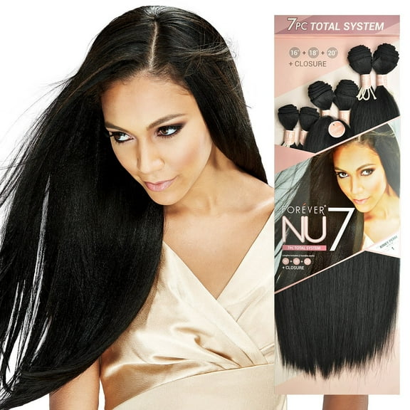 Bobbi Boss Synthetic Hair Weave Forever Nu7 Kinky Perm 7Pcs (1B)