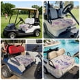 thumbnail image 6 of Golf Cart Seat Covers for 2 Seater,Floral Lavender Microfiber Cart Seat Towel Blanket,Spring Wildflower Print Idyllic Spring Absorbent Breathable NonSlip Bench Seats Protector for Golf Course 51"x31", 6 of 9