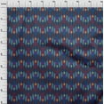 thumbnail image 3 of oneOone Cotton Poplin Fabric Stripe Ikat Print Fabric By Yard 56 Inch Wide, 3 of 4
