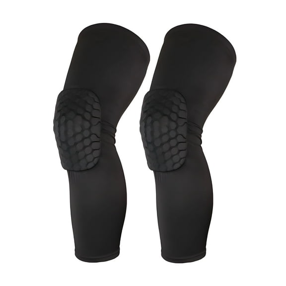 BESTSKY 2Pcs Knee Pads for Men,Honeycomb Anti-Collision Structure Knee Sleeves,Anti-Slip Silicone Strips Knee Support,XS