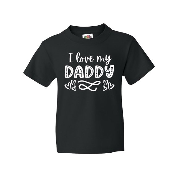 Inktastic I Love My Daddy with Hearts Youth T-Shirt