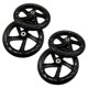 thumbnail image 1 of 4 Piezas Rueda de Scooter 200 mm Material PU Espesor de la Rueda de 30 mm ABEC-7 Cojinete Accesorios para Scooter, Negro Transparente, 1 of 5