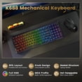 thumbnail image 2 of Teclado mecánico inalámbrico Redragon MDA-Profile 98 teclas, 2 of 9