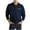 Navy, variant on Sweatshirt for Men Casual Solid Color Turndown Pullover Button Long Sleeve Blouse Mens Business Casual Outfits for Men Work Pullover Shirts