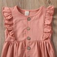 thumbnail image 2 of Vêtements pour Bébé Fille Nouveau-Né Combinaison à Volants Justaucorps Tenue Unie, 2 of 6