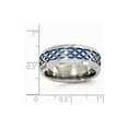 thumbnail image 7 of Edward Mirell Titanium Blue Anodized Brushed & Polished 8mm Band Size: 8; for Adults and Teens; for Women and Men, 7 of 7