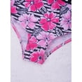 thumbnail image 7 of YiZYiF Girls One Piece Swimwear Cutout Asymmetric Shoulder Strap Bathing Suit, 7 of 7