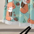 thumbnail image 5 of SKYSONIC Cartoon Foxes Round Tablecloth 60inch Indoor Wrinkle Free, Cute Animal Circular Lace Table Cover Washable for Kitchen Party BBQ Dining Decor, 5 of 7