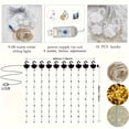 thumbnail image 3 of Curtain Lights for Backdrop, 2pcs 5.2X10Ft Tulle Backdrop Curtain Set with 10x10 Ft Curtain String Lights, Sheer Photo Background for Baby shower Photography Wedding Backdrop Decorations, Pink/Blue, 3 of 4