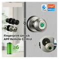 thumbnail image 2 of Door Lock, Tuya High Security Easy Install Cylindrical Electronic Self Locking Keyless Digital Smart Door Knob Lock ,Easy to Install, 2 of 7