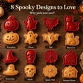 thumbnail image 6 of Halloween Mini Hand Pie Molds Set,Fall Themed Baking Supplies with Spooky Shape Options,Effortless Pie Making Tool for Halloween Parties and Holiday Dessert Prep, 6 of 8