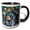 Black/White, variant on 3drose, Usa, Washington State, Seabeck. Sea Shells and Beach Glass Close Up., 11oz Mug