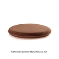 thumbnail image 4 of Kearding Cojín de algodón con memoria para silla, asiento, ventana, taburete, almohadillas, transpirable, cómodo, Universal, almohada Decoración del hogar Color café Diámetro38cm/THK 4cm, 4 of 6