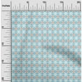 thumbnail image 2 of oneOone Cotton Poplin Twill Light Blue Fabric Asian Ikat Craft Projects Decor Fabric Printed By The Yard 56 Inch Wide, 2 of 4