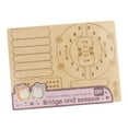 thumbnail image 2 of HILABEE Creative Wooden House Puzzles Toy Early Learning Early Development Small Hamster H, 2 of 8