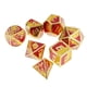 thumbnail image 4 of Paquete de 7 dados poliédricos de 7 matrices para mazmorras y dragones ( D8 D10 D12 D20) naranja, 4 of 9