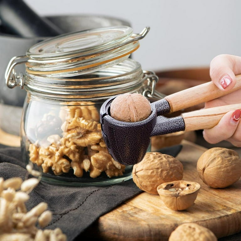 Glass Jars With Hand-Turned Walnut Wooden Lids