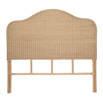 Headboard, Rivet Nailhead, Tufted, Full Queen, White, Velvet