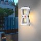 thumbnail image 1 of Lámpara de pared con sensor de movimiento solar para exteriores | LED alimentado por energía solar | 3 modos de iluminación | Sensor de luz y control remoto | Resistente a la intemperie IP65 |, 1 of 7