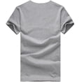 thumbnail image 6 of Mens T Shirts Casual Quarter Sleeve Big and Tall Summer Casual Tennis T Shirts Slim Fit Gradient Crew Neck Casual Summer Outdoor Basic Tee Tops, 6 of 6
