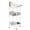White, variant on ZEXVIDA Side Table, Small Round Side Table for Small Spaces, 3-Tier Round Accent Table Slim Side Table, Small End Table Corner Table Sofa Side Table for Living Room Small Nightstand Bedroom (Oak)