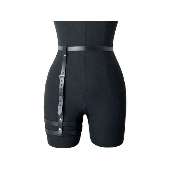 Yokua Gothic Punk Leg Harness Women’s Adjustable Leg Chain Belt Stylish Leg Strap