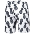 thumbnail image 3 of Men's Colosseum White Texas Longhorns Pineapples Swim Shorts, 3 of 3