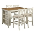 thumbnail image 1 of OSP Home Furnishings Century 5-Piece Dining Set, Antique White, 1 of 7