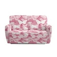 thumbnail image 3 of Xixirimido Recliner Chair Cover, 6-Pieces Stretch Recliner Covers for 2 Seat Reclining Chair Slipcover Loveseat Furniture Protector for Pets Kids, Pink Butterflies, 3 of 8