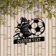 thumbnail image 5 of Custom Personalized Soccer Ball Metal Wall Art, Custom Soccer Player Name Sign Decoration For Room, Soccer Ball Metal Decor, 5 of 6