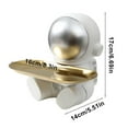 thumbnail image 5 of Walbest Spaceman Key Holder Resin Astronaut Statue Piggy Bank Space-Themed Snack Holder Storage Tray for Office Bedroom Decor, 5 of 7