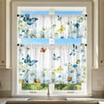 thumbnail image 5 of Wildflower Butterfly Vertical Watercolor Kitchen Curtain,Short Panel Window Valance for Sink,Breakfast Nook,Home Decor, 5 of 5