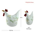 thumbnail image 6 of Northlight 12" White, Soft Green, and Yellow Floral Rooster Chicken Spring Decoration, 6 of 6