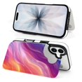 thumbnail image 6 of Wallet Case For Apple iPhone Air / 17 Pro / 17 Pro Max Series with Card Holder, PU Leather Kickstand Card Slots Screen Protector Included For iPhone 17 Series, Colorful Strips Minimalist, 6 of 8