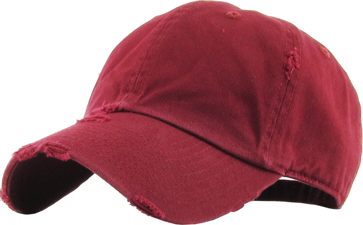 Unisex Vintage Distressed Washed Cotton Baseball Hat Worn-Out Style Dad Caps