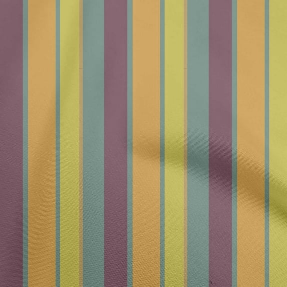 oneOone Polyester Spandex Gamboge Yellow Fabric Stripes Fabric For Sewing Printed Craft Fabric By The Yard 56 Inch Wide-C9