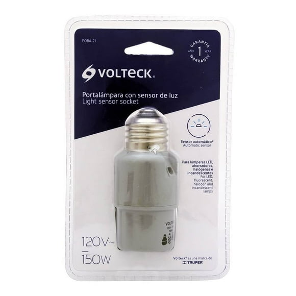 Porta Foco Volteck con Sensor de Luz