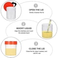 thumbnail image 3 of 50pcs 40ml Urine Sample Cups Clear Specimen Liquid Tubes Testing Sample Liquid Container for Lab (Random Color), 3 of 5