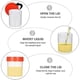 thumbnail image 3 of 50pcs 40ml Urine Sample Cups Clear Specimen Liquid Tubes Testing Sample Liquid Container for Lab (Random Color), 3 of 5