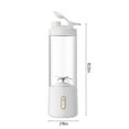 thumbnail image 3 of Usloyux Under $5 Portable Blender Juicer, USB Rechargeable Smoothie Maker Device, 6 Blade Handheld Blender for Shakes Creation, Fruit Processing, Sports Nutrition, Travel Kit, 3 of 8