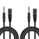 thumbnail image 1 of Paquete de 2 Cables de Micrófono Estéreo de Audio Macho A XLR Macho de 6,35 mm y 1/4 de Pulgada - Cable de Micrófono de Altavoz Balanceado Macho A XLR Macho, 1 Metro, 1 of 5